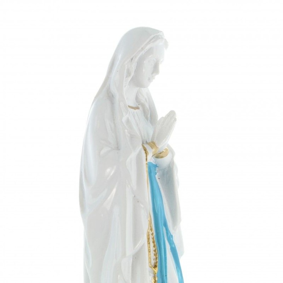 Palais du Rosaire Statue De Notre Dame De Lourdes | Statue Notre Dame De Lourdes En Resine Effet Ceramique 20Cm
