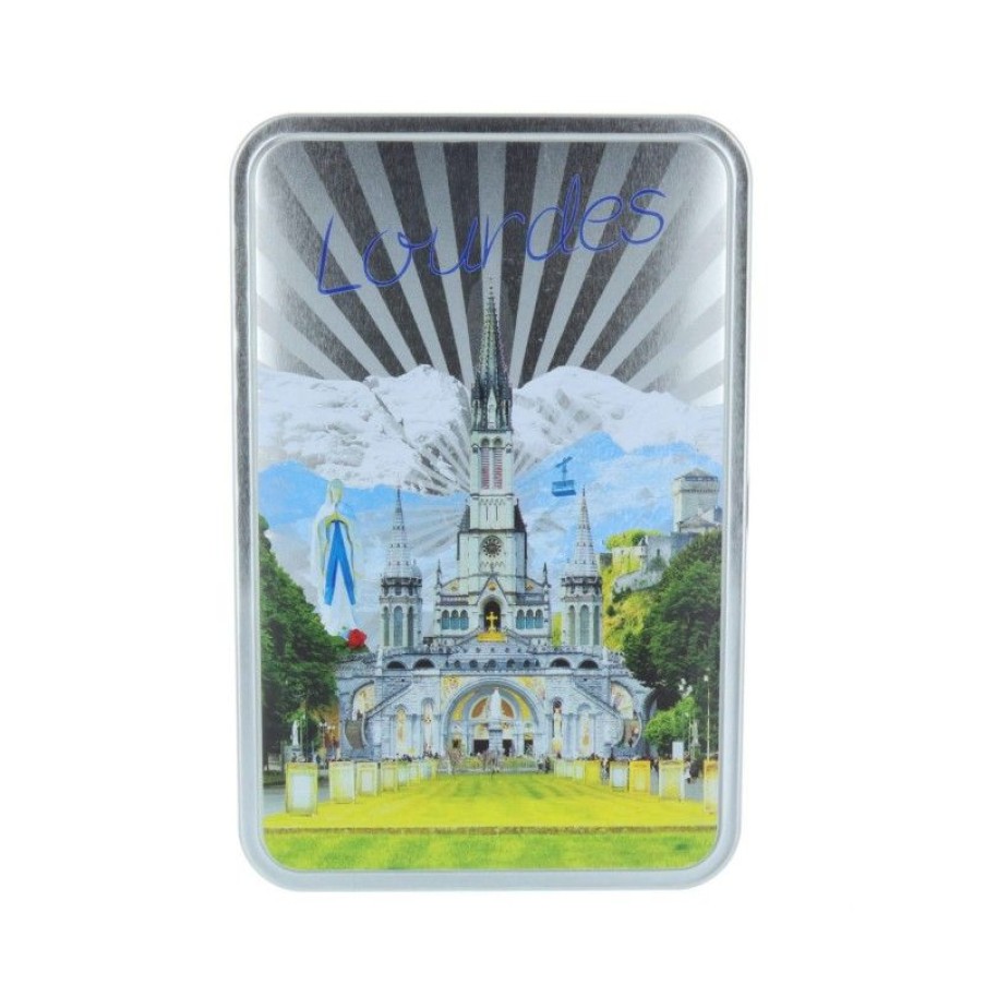 Palais du Rosaire Coffret Gourmand Lourdes | Coffret Gourmand, Basilique De Lourdes Et Sables 250 G En Boite Metal