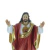 Palais du Rosaire Sacre&Coeur De Jesus | Statue Du Sacre Coeur De Jesus En Resine Coloree 20 Cm