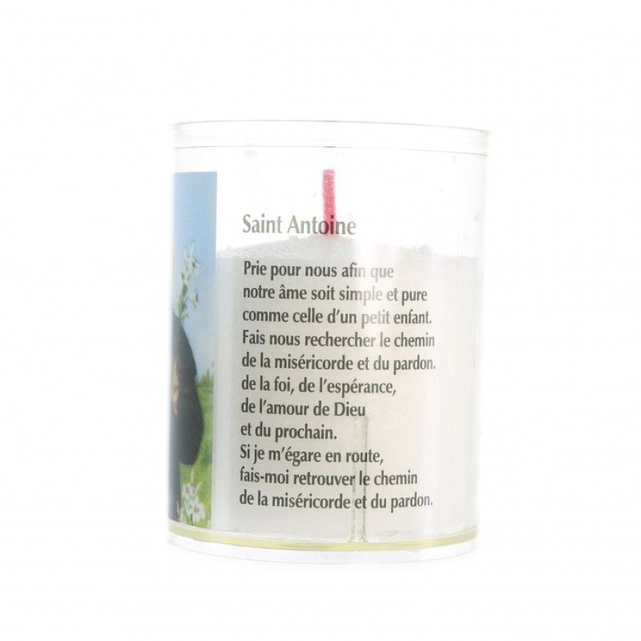 Palais du Rosaire Bougie Decorative | Bougie Veilleuse De Saint Antoine Avec Priere