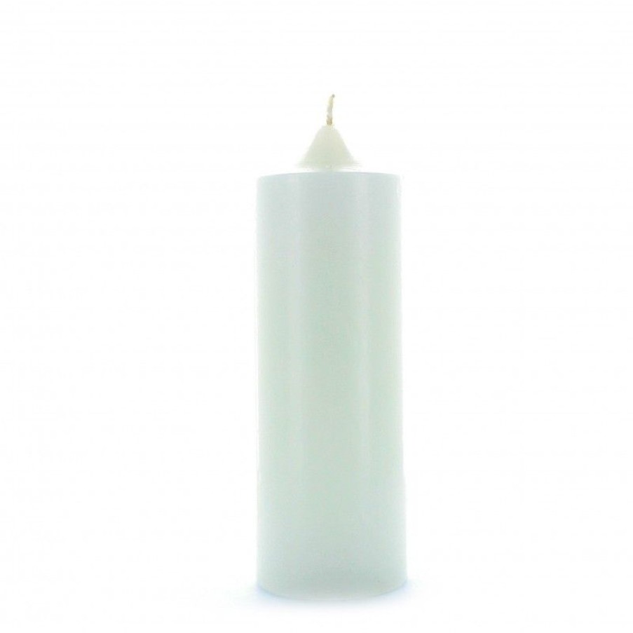 Palais du Rosaire Bougie Decorative | Bougie Blanche De Bapteme Je Crois 6 X 18 Cm