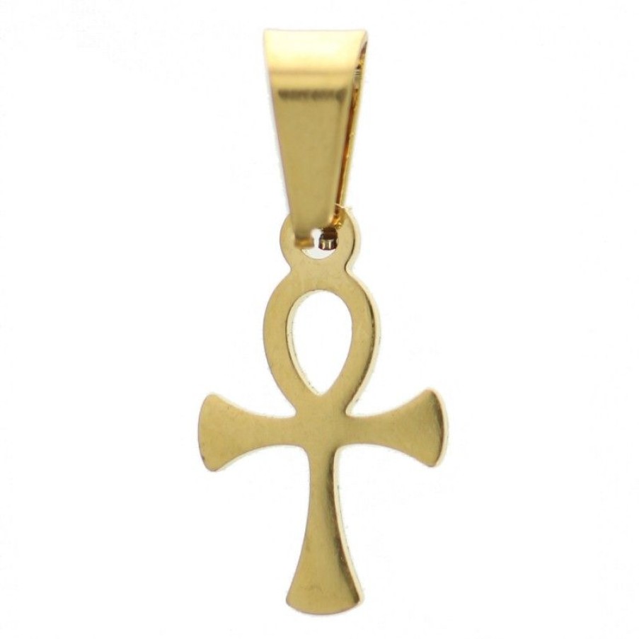 Palais du Rosaire Medaille Et Croix Metal | Croix De Vie En Metal Dore 16Mm