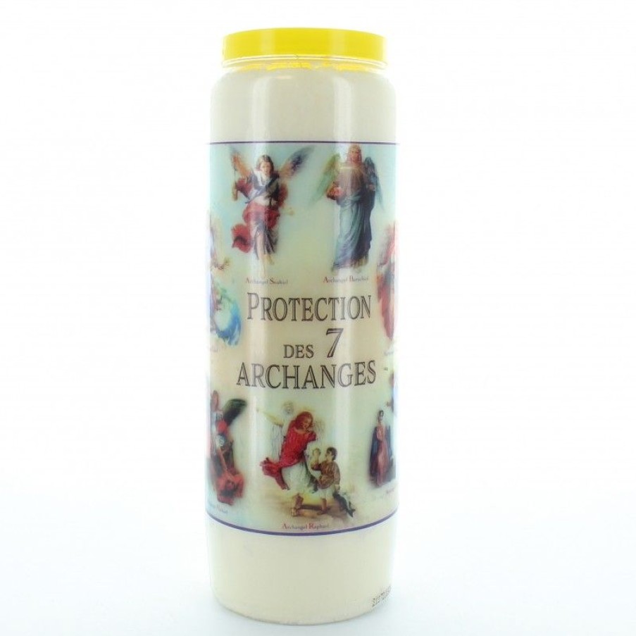Palais du Rosaire Bougie Neuvaine | Bougie Neuvaine Des 7 Archanges - 17,5Cm