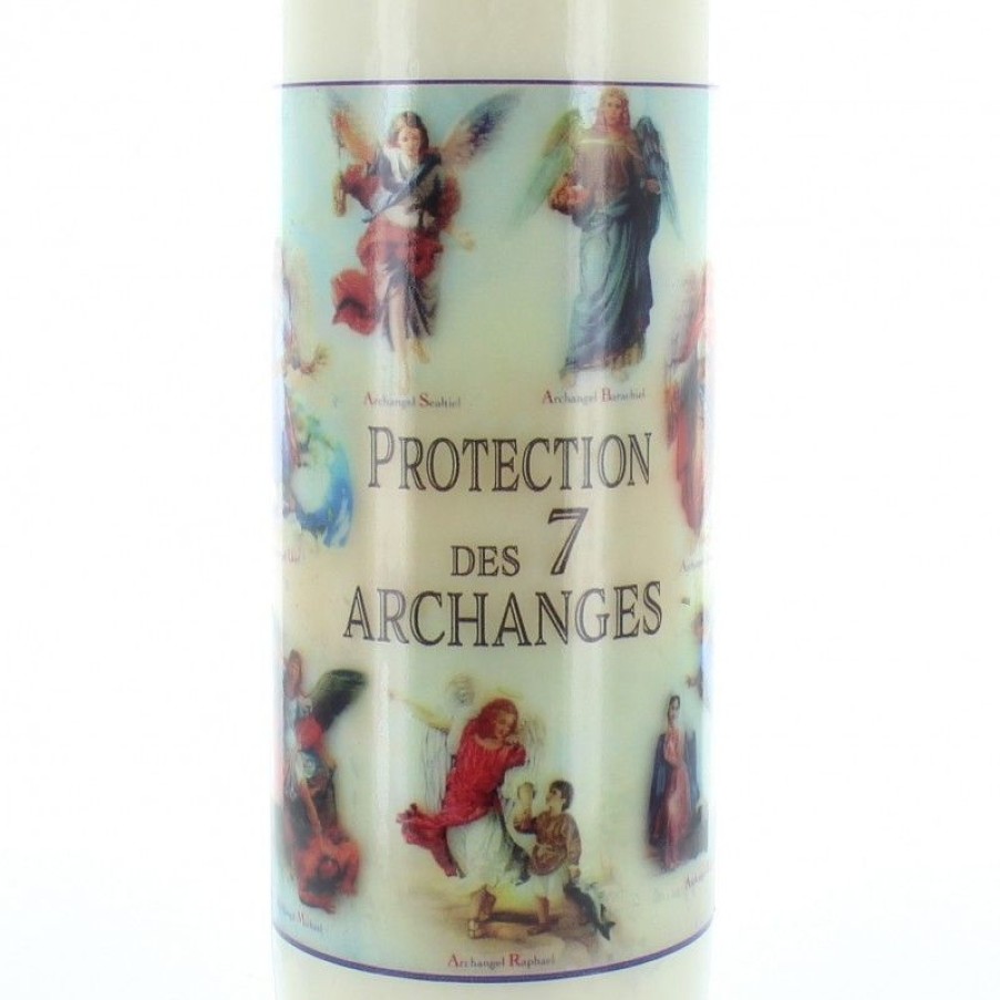 Palais du Rosaire Bougie Neuvaine | Bougie Neuvaine Des 7 Archanges - 17,5Cm