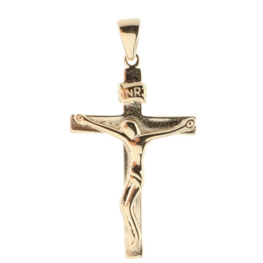 Palais du Rosaire Medaille Et Croix Plaque Or | Pendentif Croix Plaque Or Moderne