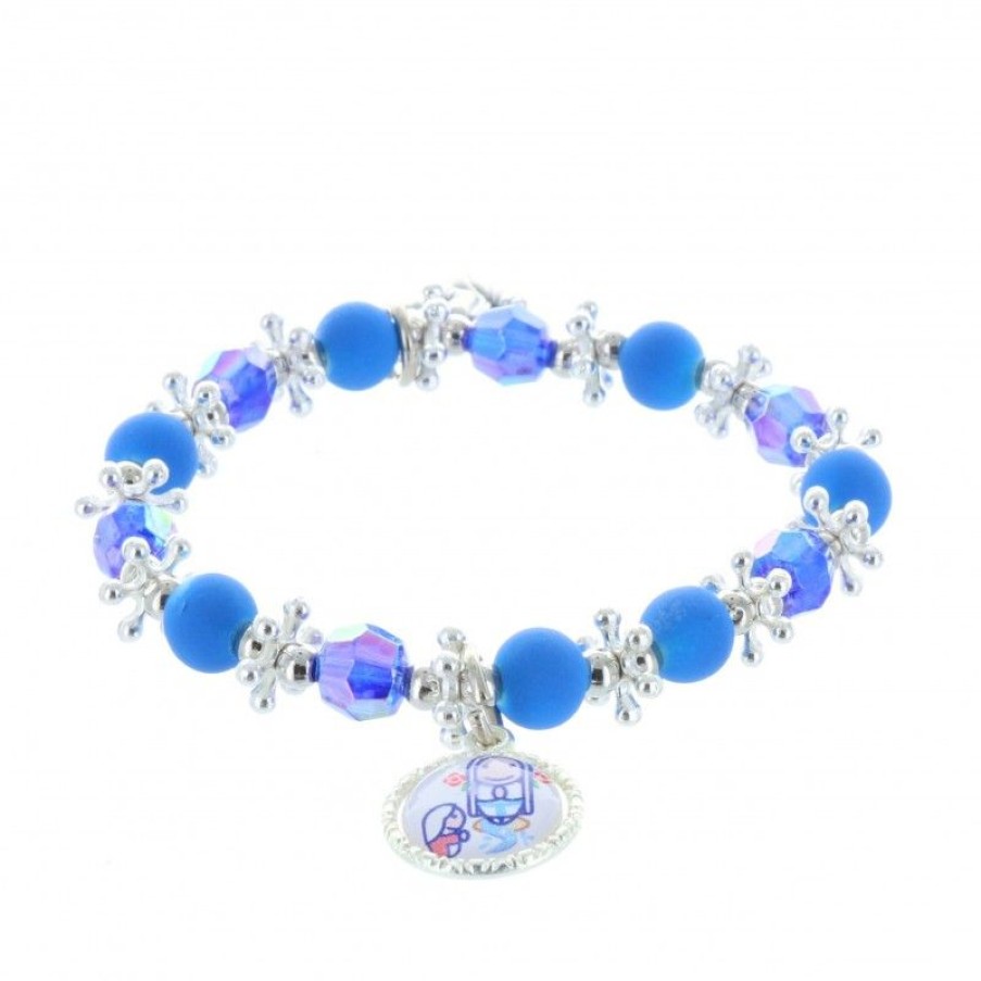 Palais du Rosaire Bracelet Fantaisie | Bracelet Fantaisie Enfant Et Medailles Apparition De Lourdes, Ange Et Saint Esprit