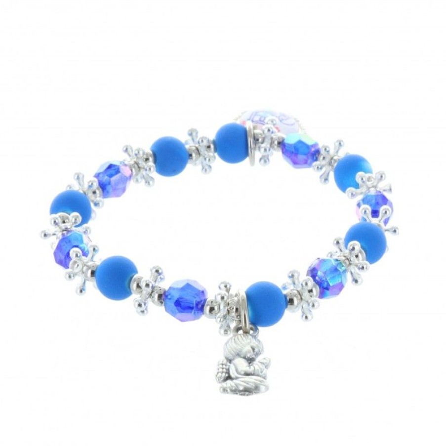 Palais du Rosaire Bracelet Fantaisie | Bracelet Fantaisie Enfant Et Medailles Apparition De Lourdes, Ange Et Saint Esprit