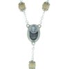 Palais du Rosaire Chapelet Bois | Chapelet Eau De Lourdes Avec Des Grains Bois Festonnes 10Mm