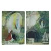 Palais du Rosaire Carte Postale De Lourdes | Lot De 2 Cartes Postales Bidimensionnelles De L'Apparition De Lourdes