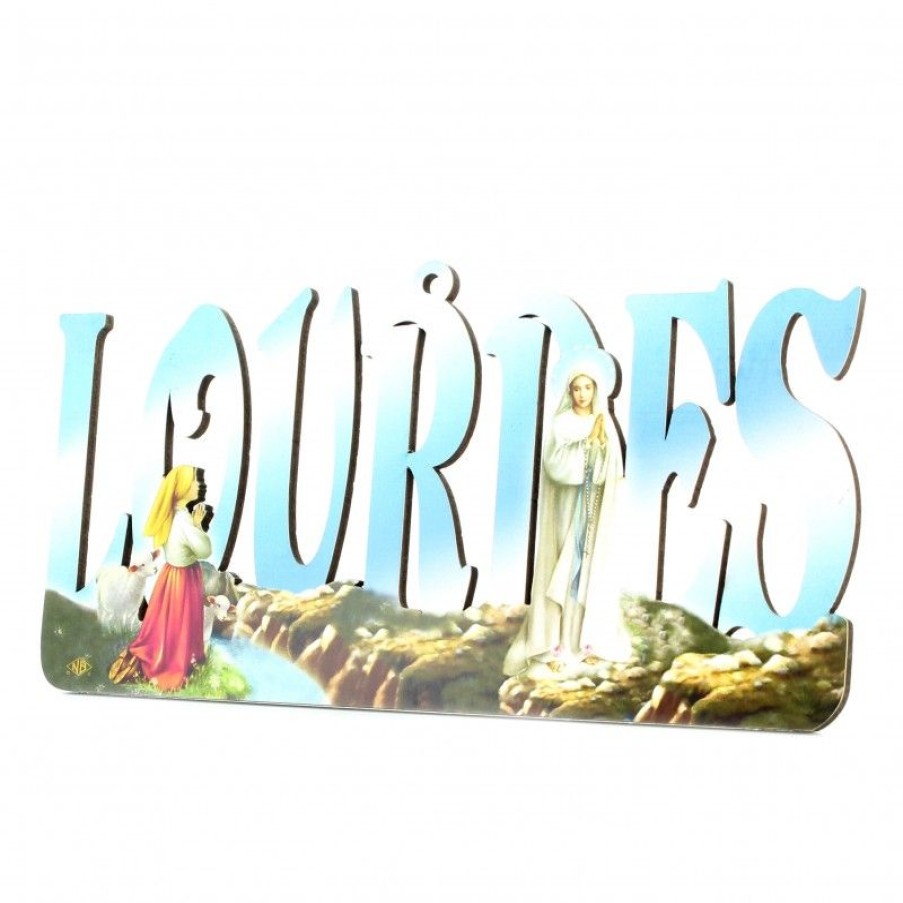 Palais du Rosaire Cadre Religieux | Plaquette En Bois De Lourdes