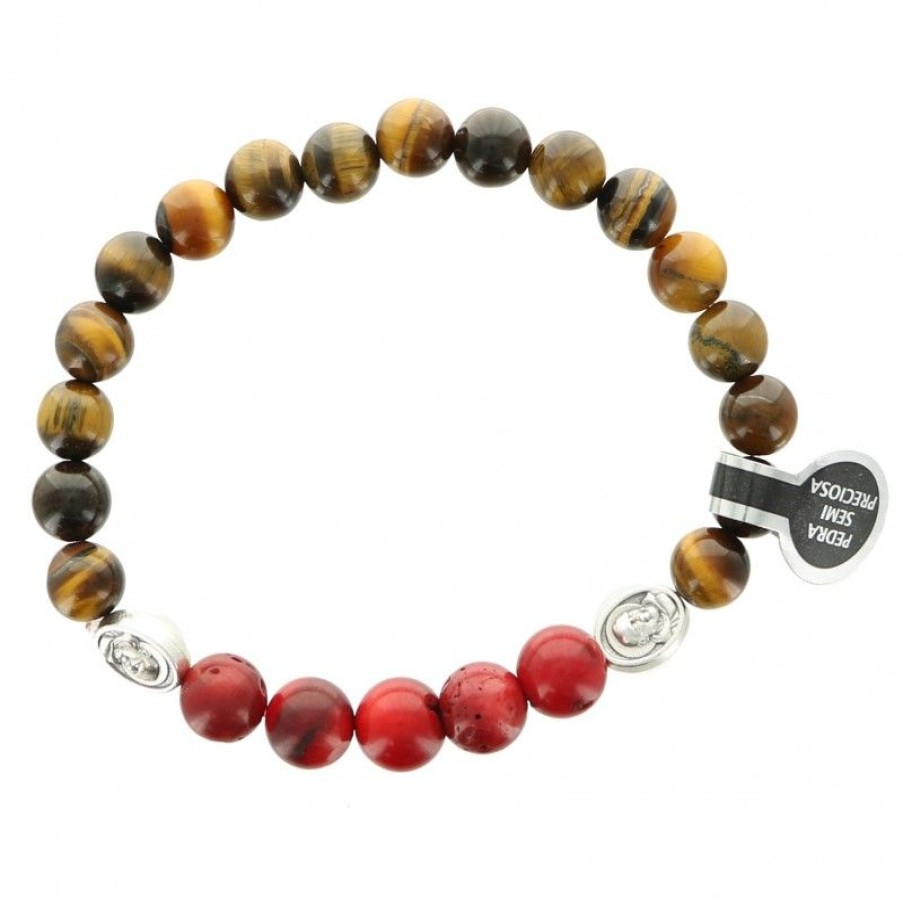 Palais du Rosaire Bracelet Fantaisie | Bracelet De Saint Padre Pio En Pierres Semi-Precieuses