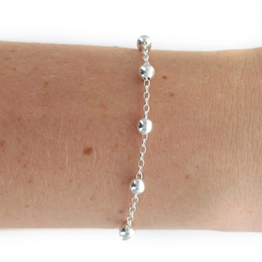 Palais du Rosaire Bracelet Argent | Bracelet Dizainier En Argent Avec Croix 18 Cm