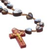 Palais du Rosaire Chapelet Bois | Chapelet De Lourdes Avec Images De L'Apparition Et Sainte Bernadette En Corde Et Grains Bois