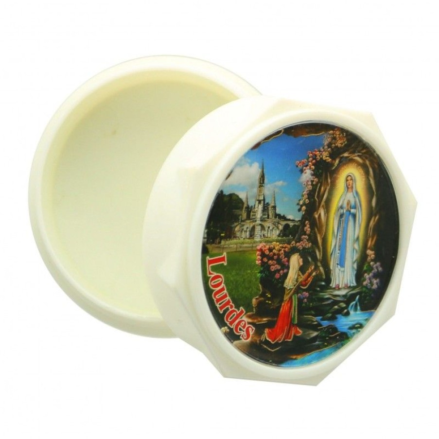 Palais du Rosaire Boite A Chapelet | Boite A Chapelet Avec L'Apparition De Lourdes Et Sainte Bernadette
