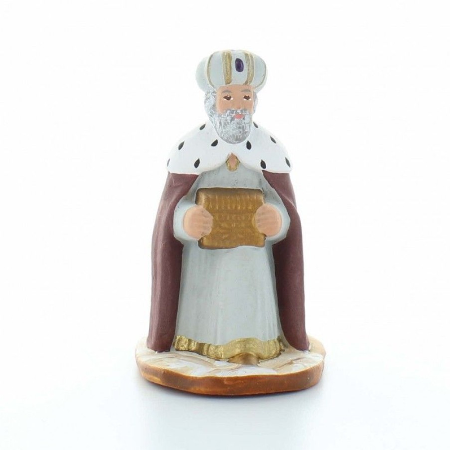 Palais du Rosaire Decoration De Noel | Melchior : Santon De Provence De 9Cm, Colore A La Main