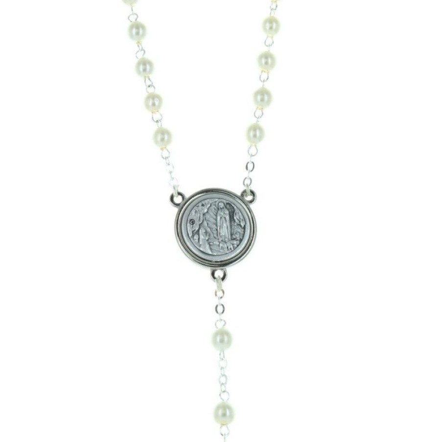 Palais du Rosaire Chapelet Pour Enfant | Chapelet De Communion En Boite Avec Des Grains Nacres