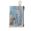 Palais du Rosaire Etui A Chapelet | Etui A Chapelet En Fil Dore 10X7 Cm Avec Apparition Et Sanctuaire De Lourdes