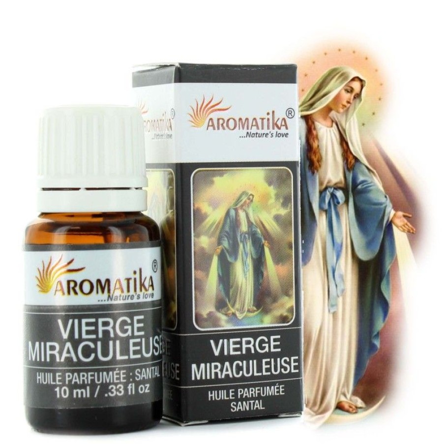 Palais du Rosaire Huile Religieuse | Huile Essentielle Religieuse Vierge Miraculeuse Parfumee Au Santal 10Ml