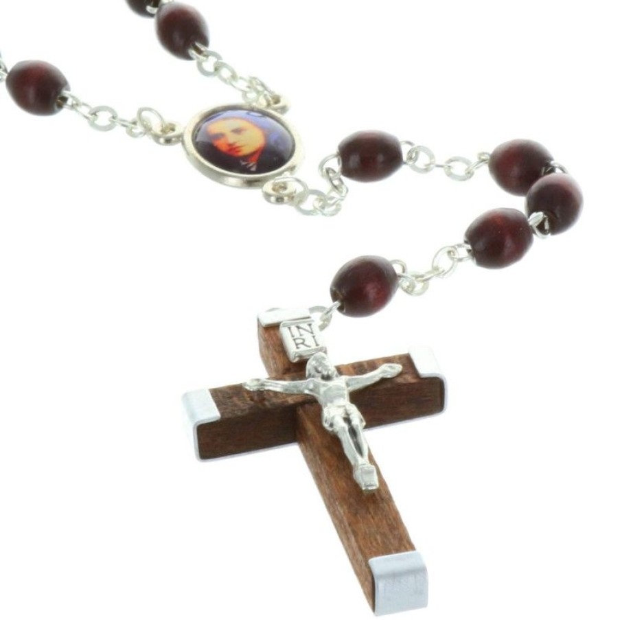 Palais du Rosaire Chapelet Bois | Chapelet De Sainte Bernadette En Bois Avec Sa Boite