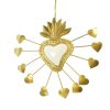 Palais du Rosaire Cadre Religieux | Pendentif En Metal Ex-Votos Avec Coeur Et Mini Coeurs
