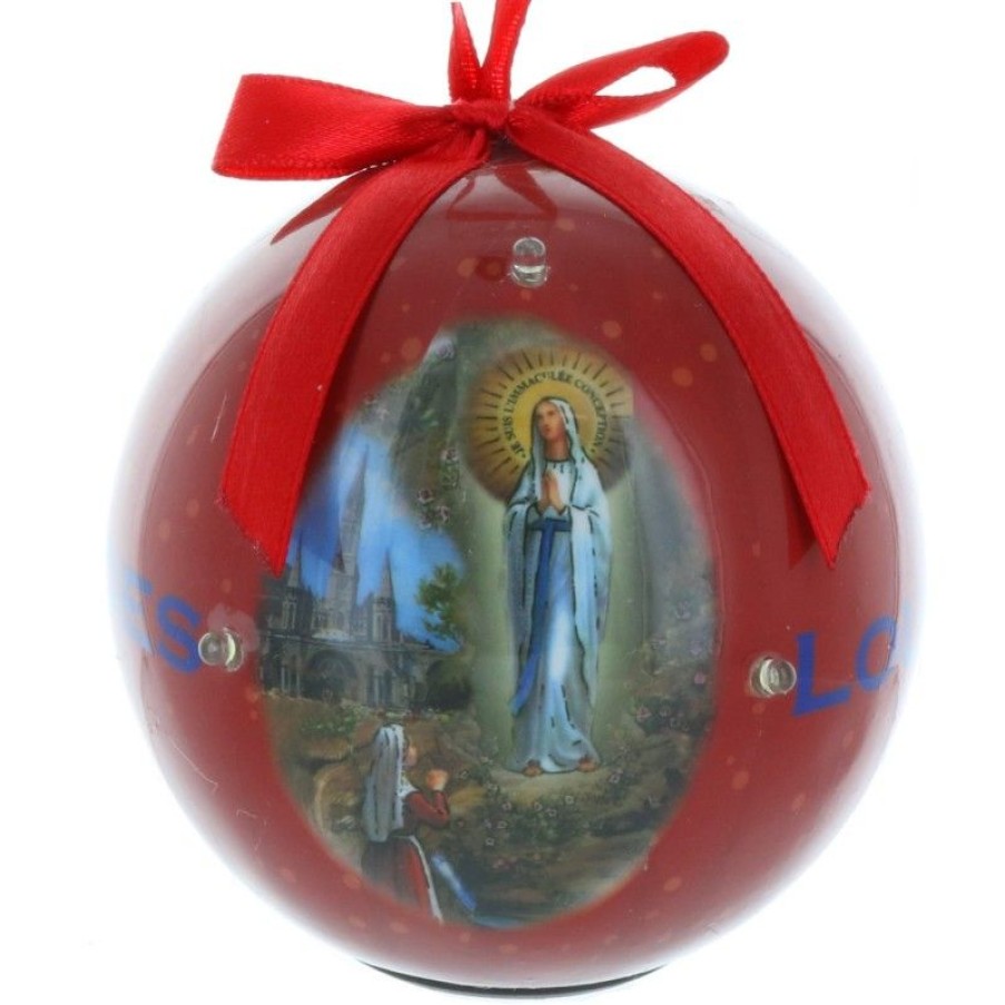 Palais du Rosaire Decoration De Noel | Boule De Noel De Lourdes Clignotante