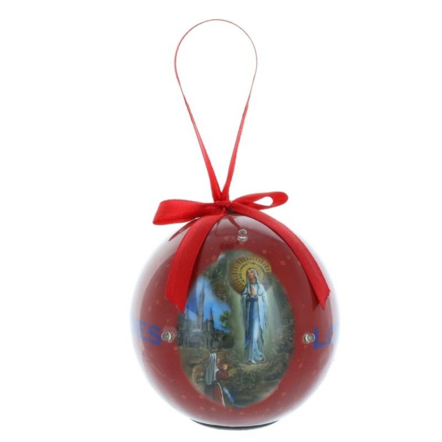 Palais du Rosaire Decoration De Noel | Boule De Noel De Lourdes Clignotante