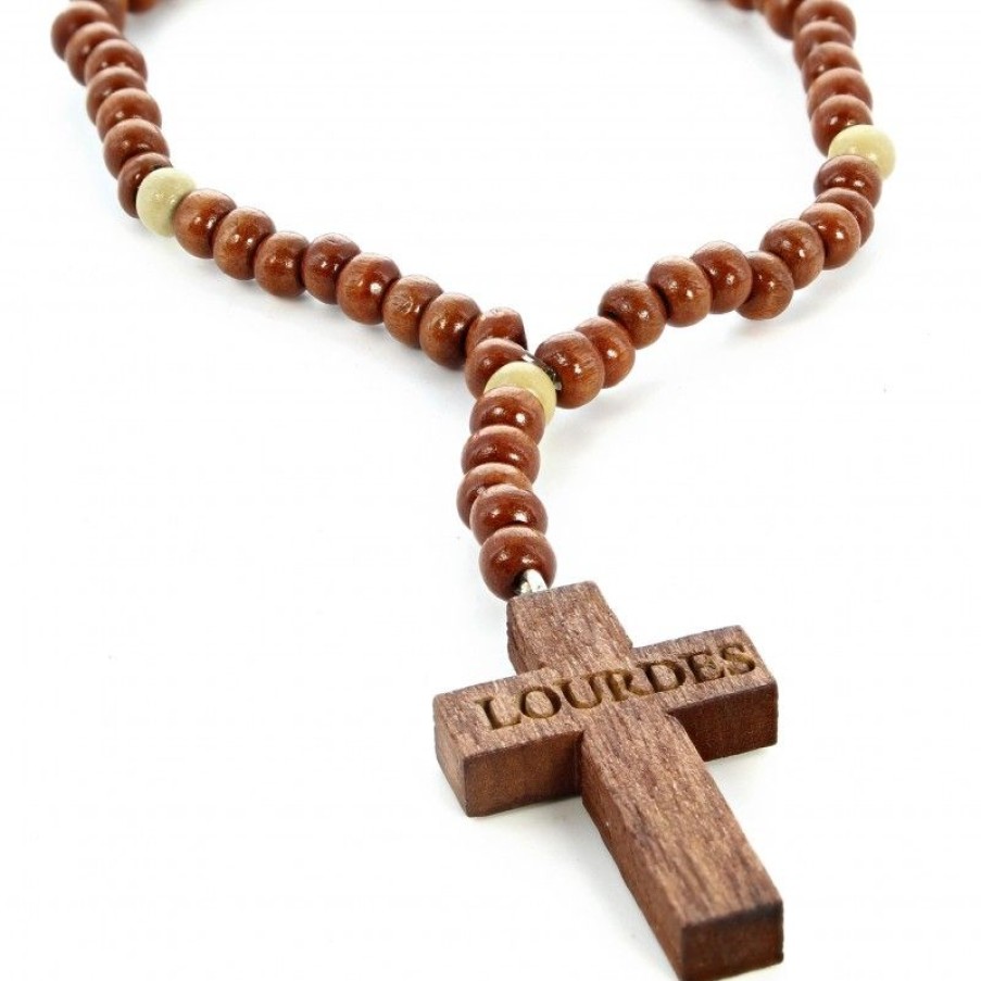 Palais du Rosaire Chapelet Dizainier | Mini Chapelet De Lourdes En Bois