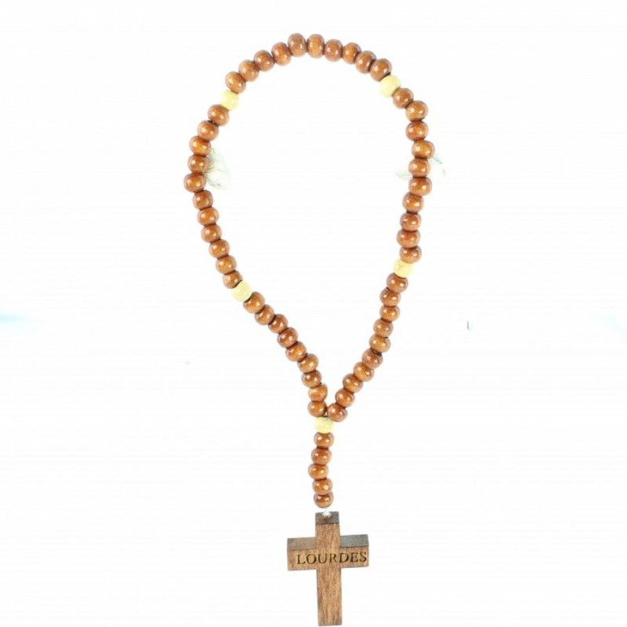 Palais du Rosaire Chapelet Dizainier | Mini Chapelet De Lourdes En Bois