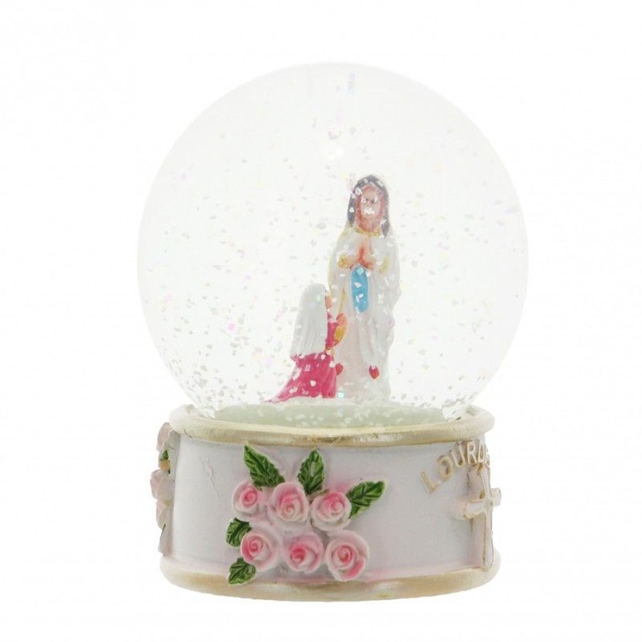 Palais du Rosaire Boule A Neige | Boule A Neige De L'Apparition De Lourdes 9 Cm