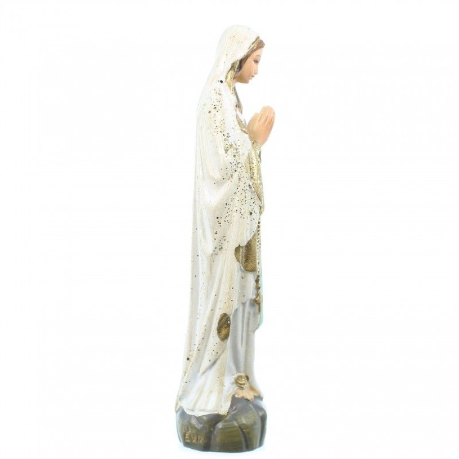 Palais du Rosaire Statue De Notre Dame De Lourdes | Statue Notre Dame De Lourdes A Paillettes En Resine 10Cm
