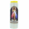 Palais du Rosaire Bougie Neuvaine | Lot De 3 Bougies De Neuvaine Christ Misericordieux 17,5Cm