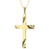 Palais du Rosaire Medaille Et Croix Plaque Or | Parure Pendentif Croix Plaque Or Et Chaine Doree 50Cm