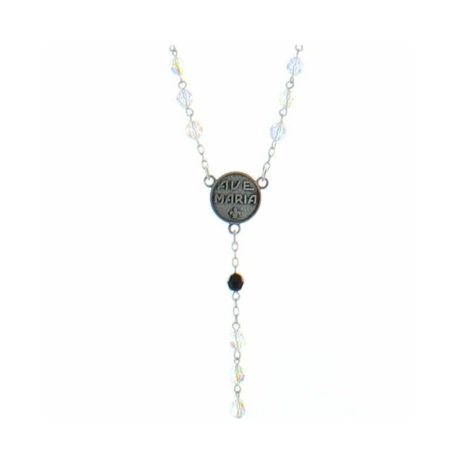 Palais du Rosaire Chapelet Argent | Chapelet De Lourdes En Argent Et Perles Swarovski 5Mm