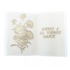 Palais du Rosaire Cadre Religieux | Plaque \\"Merci A La Vierge Marie\\" En Forme De Livre En Resine Blanche Et Or 15X21Cm