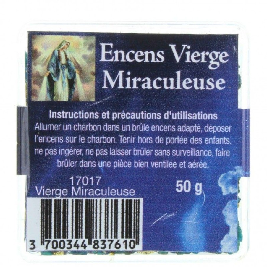 Palais du Rosaire Encens En Grains | Encens Religieux En Grains De La Vierge Miraculeuse, 50Gr