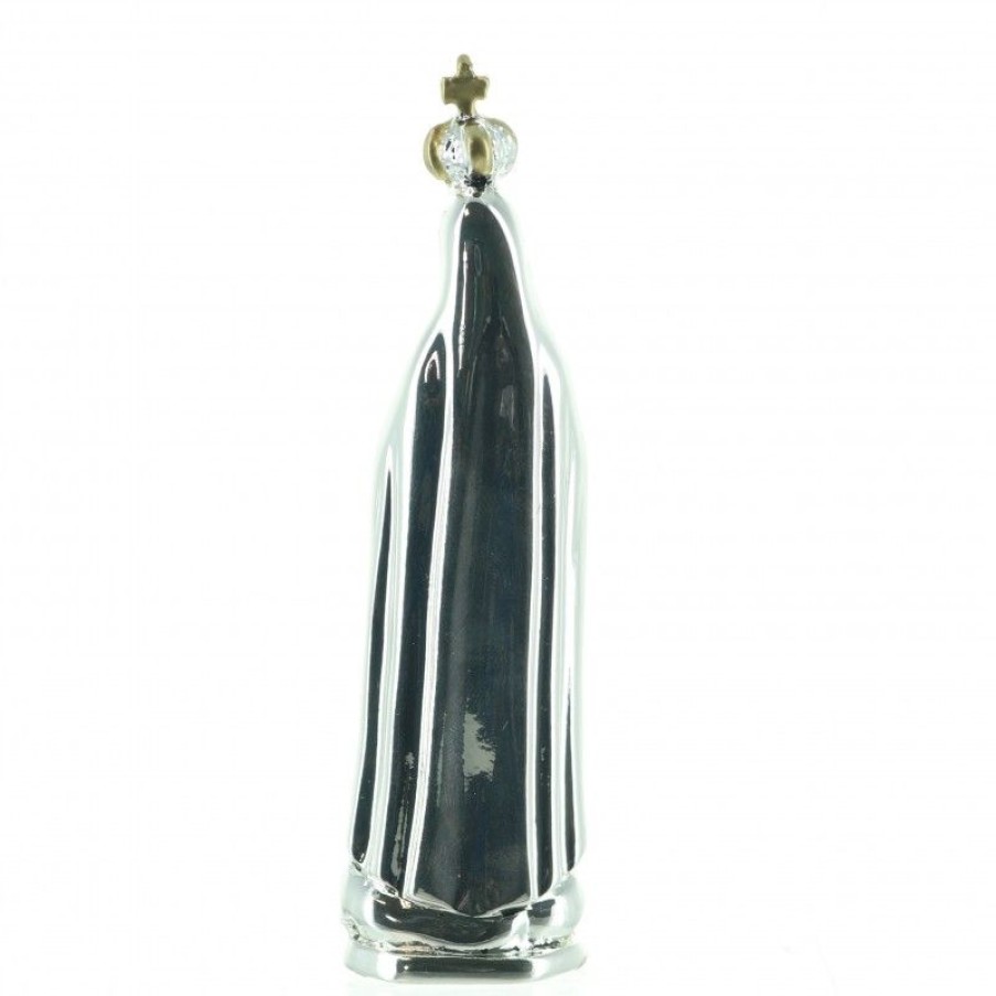 Palais du Rosaire Statue Vierge De Fatima | Statue Metallisee De Notre Dame De Fatima 12Cm