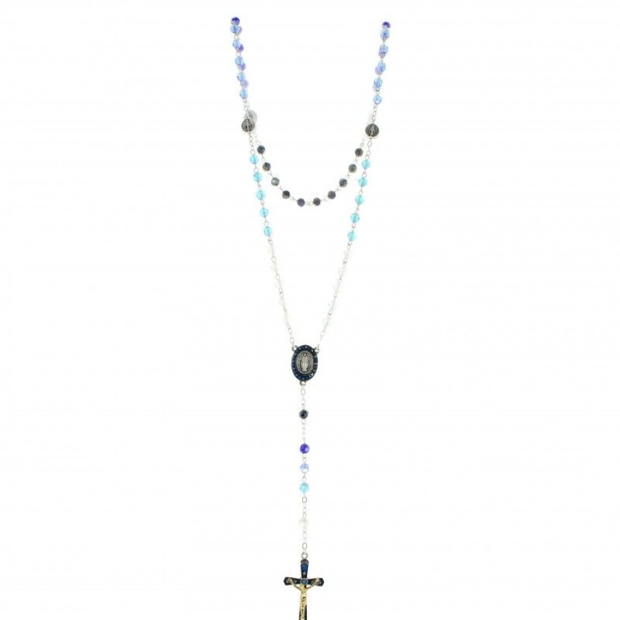 Palais du Rosaire Chapelet Verre | Chapelet En Verre De La Vierge Miraculeuse Avec Sa Boite Illustree
