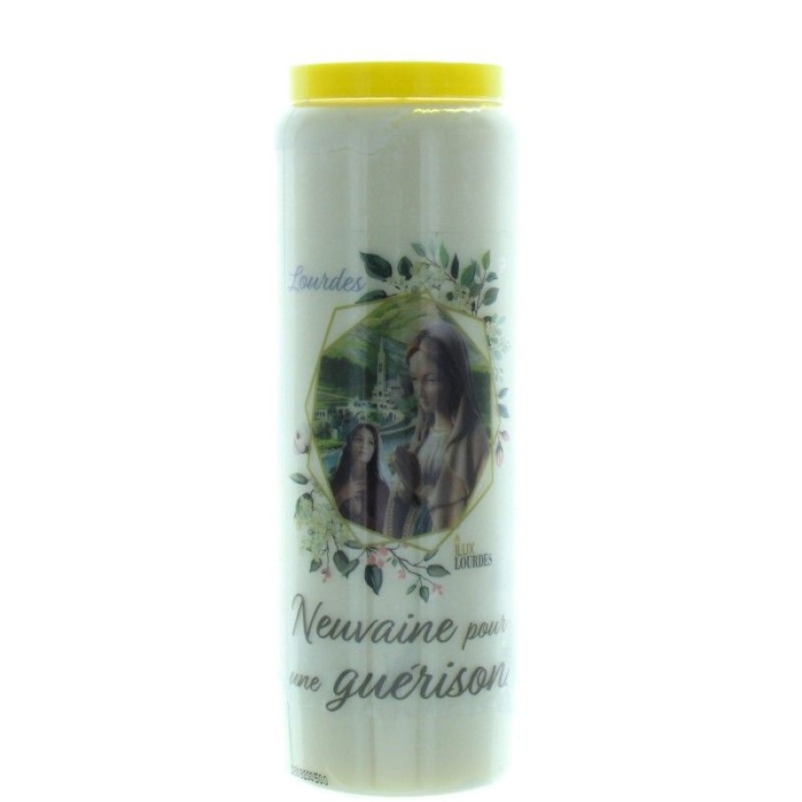Palais du Rosaire Bougie Neuvaine | Lot De 3 Bougies De Neuvaine Pour Une Guerison 17,5Cm