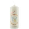 Palais du Rosaire Bougie Decorative | Bougie Blanche Avec Citation Mariage 15X6Cm