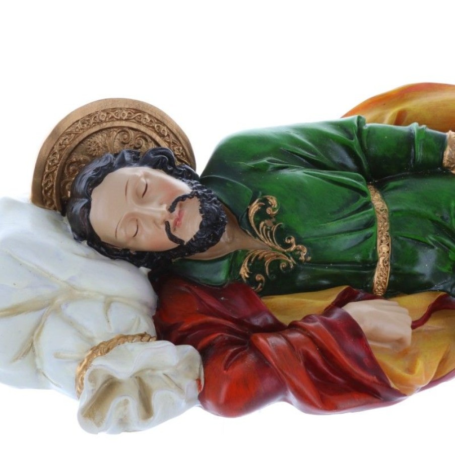 Palais du Rosaire Statue De Saint Joseph | Statue Saint Joseph Qui Dort En Resine 30 Cm