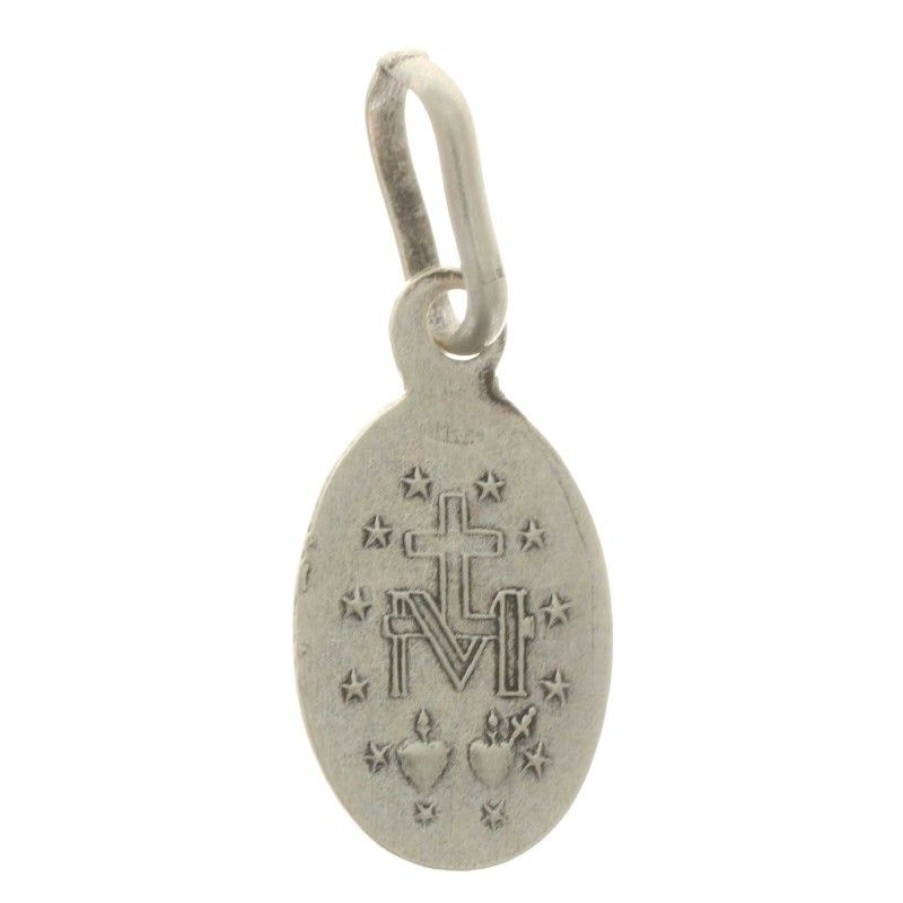 Palais du Rosaire Medaille Et Croix Metal | Lot De 100 Medailles Miraculeuse En Metal Argente 11Mm