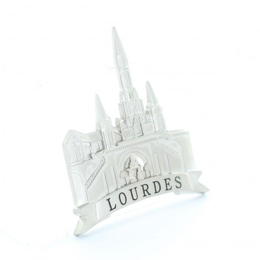 Palais du Rosaire Magnet | Magnet Basilique De Lourdes En Metal