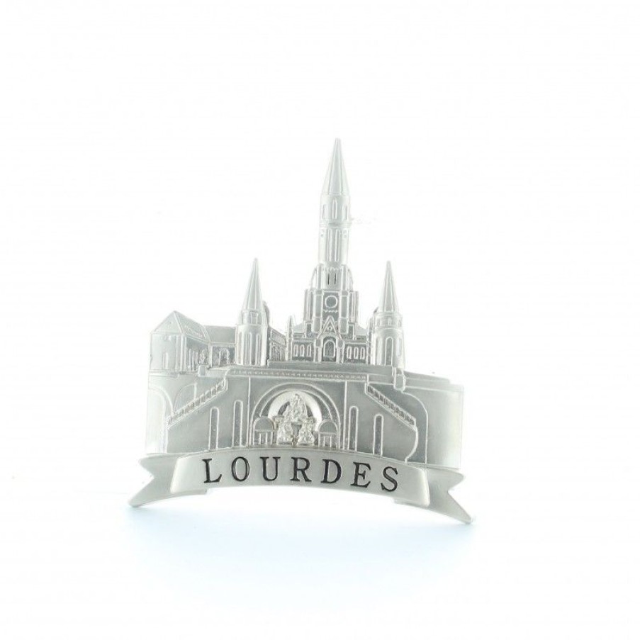 Palais du Rosaire Magnet | Magnet Basilique De Lourdes En Metal