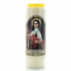 Palais du Rosaire Bougie Neuvaine | Lot De 6 Bougies De Neuvaine Sainte Therese 17,5 Cm