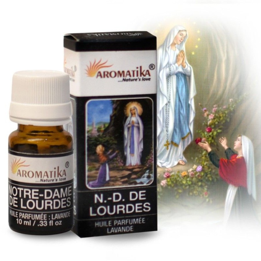 Palais du Rosaire Huile Religieuse | Huile Essentielle Religieuse Notre Dame De Lourdes, A La Lavande 10Ml