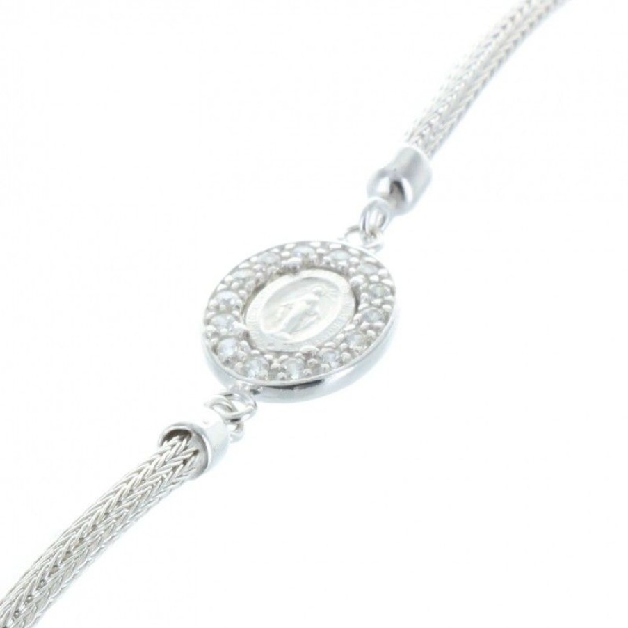 Palais du Rosaire Bracelet Argent | Bracelet Argent Religieux, Medaille Vierge Miraculeuse