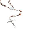 Palais du Rosaire Chapelet Bois | Chapelet Ex Voto En Corde Et Bois Marron