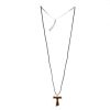 Palais du Rosaire Croix En Pendentif | Croix Ensemble En Bois D'Erable De 2,5Cm Avec Cordon