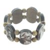 Palais du Rosaire Bracelet Fantaisie | Bracelet Religieux En Bois Avec Des Images De La Vierge
