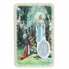 Palais du Rosaire Image Religieuse | Image Religieuse De Notre Dame De Lourdes Avec Une Medaille